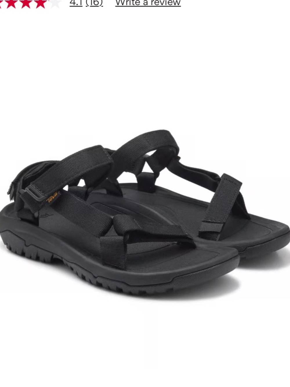 Teva Hurricane XLT 2 Black Strappy Men’s Waterproof Sandals Size 8
